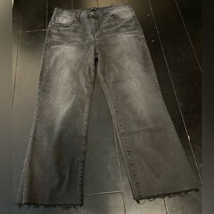 Women’s STS BLUE brooke kick flare jeans, Black vintage washed, 32